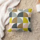 ソフかわいらしトカラーのジオメトリ形状パターン クッション (ブランケット)