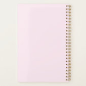 ソフかわいらしトピンクと赤面 プランナー手帳 (裏面)