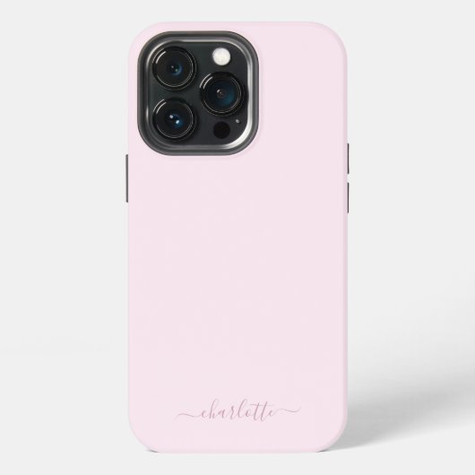 ソフかわいらしトピンクと赤面 iPhoneケース (裏面)