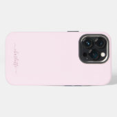 ソフかわいらしトピンクと赤面 iPhoneケース (裏面横)