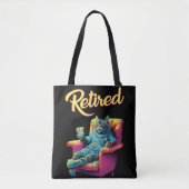 ソファおもしろいーの定年の猫 トートバッグ (正面)