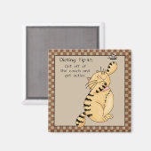 ソファから降りる… -冷蔵庫用マグネット マグネット (正面/裏面)