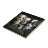 ソファすごいーにかわいい子犬2 タイル (側面)