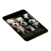 ソファすごいーにかわいい子犬2 マグネット (右側)