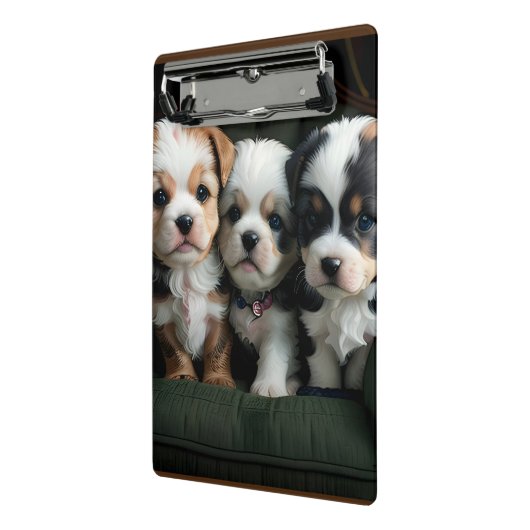 ソファすごいーにかわいい子犬2 ミニクリップボード (アングル2)