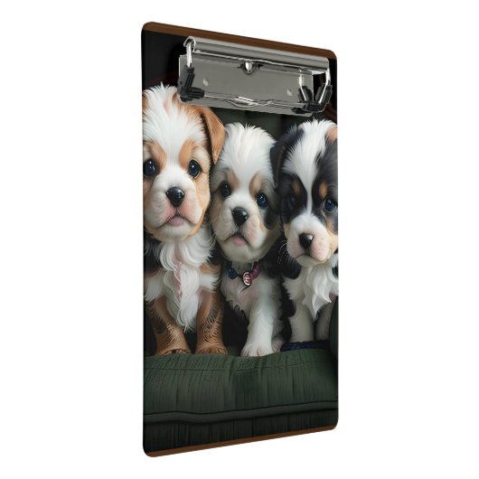 ソファすごいーにかわいい子犬2 ミニクリップボード (アングル)