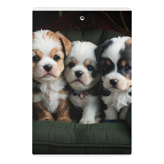 ソファすごいーにかわいい子犬2 ミニクリップボード (裏面)