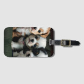 ソファすごいーにかわいい子犬2 ラゲッジタグ (正面横)