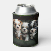 ソファすごいーにかわいい子犬2 缶クーラー (缶正面)