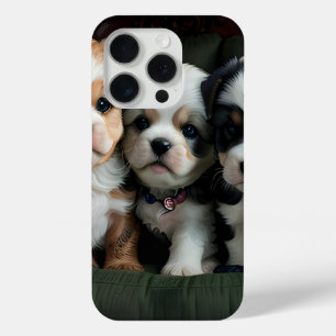 ソファすごいーにかわいい子犬2 iPhone 15 PROケース