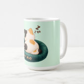 「ソファでお昼寝王」猫 コーヒーマグカップ (正面右)