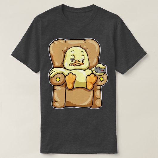 ソファでドンドンと外に出る Tシャツ (デザイン正面)
