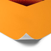 ソファで飲み物を飲む女性 ポスター (角)