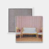 ソファと2つの椅子、カレリアン樺の木、1810-20 マグネット (正面/裏面)