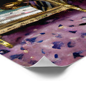 ソファに座ったインテリア ポスター (角)