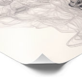 ソファに座ったエキゾチックな少女 フォトプリント            (角)