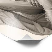 ソファに座ったエキゾチックな少女 フォトプリント            (角)