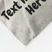 ソファに座った可愛い白い子犬のパパの写真 フリースブランケット (角)