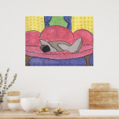 ソファに座った恋人たち ポスター (キッチン)