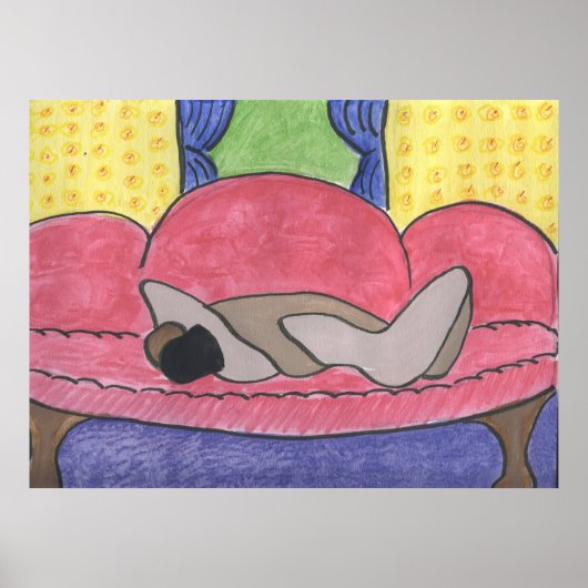 ソファに座った恋人たち ポスター (正面)