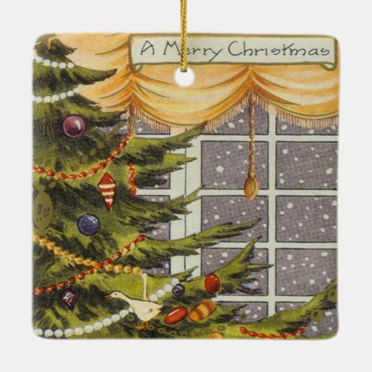 ソファに座る子供たち セラミックオーナメント (裏面)