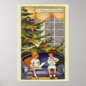 ソファに座る子供たち ポスター (正面)