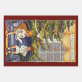 ソファに座る子供たち ラッピングペーパーシート (正面)