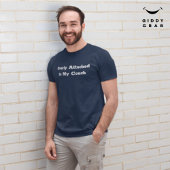 ソファに過度に取り付けおもしろいキャラクター引用文 Tシャツ