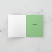 ソファに飛び出した救助ボクリラックスサーの写真 ノートカード (内部)