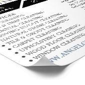 ソファのクッション、清掃サー広告ビス ポスター (角)