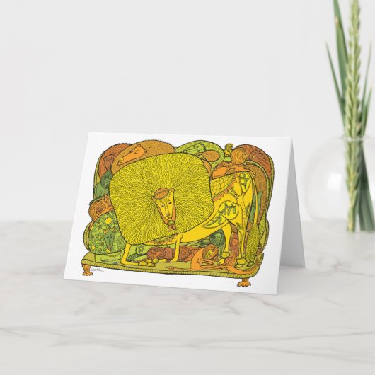 ソファの上のライオン シーズンカード (正面)