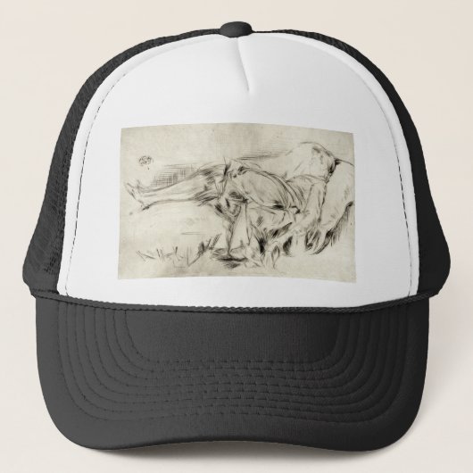 ソファの上の子供No. 2 - Whistler - c1890 キャップ (正面)