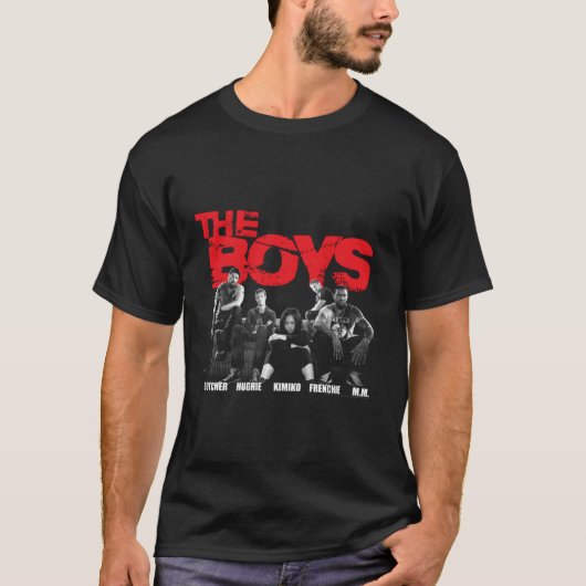 ソファの上の白黒 Tシャツ (正面)