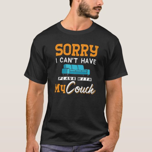 ソファの引用 リビングルームのソファポテト Tシャツ (正面)