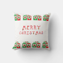 ソファやベッドに置くクリスマス用スローピロー クッション