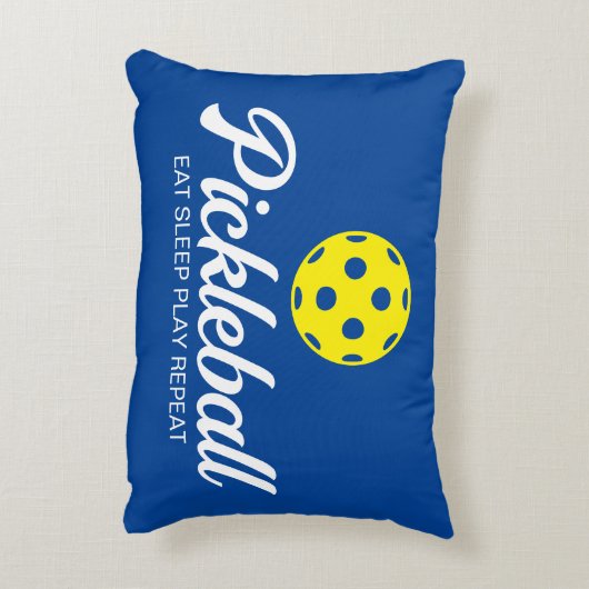 ソファや椅子のためのピクルボール愛好家のアクセント枕 アクセントクッション (裏面(縦))
