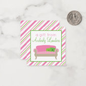 ソファエレガントギフト囲いカードの設定 ノートカード (正面/裏面インサイチュ)