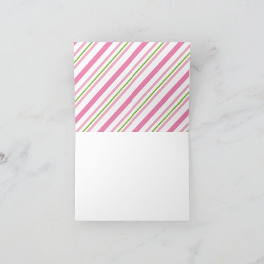 ソファエレガントー折り畳みノートカパーソナライズされたードをセット サンキューカード (内部)