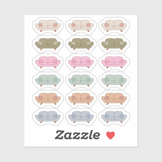 ソファセラピーアポイントメント怠けリラックス者ディープランナー シール (シート)