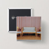 ソファーおよび2脚の椅子のKarelian樺の木1810-20年 缶バッジ (正面&裏面)