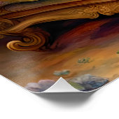 ソファーに寝る猫たち – かわいいヴィンテージの姿 ポスター (コーナー)