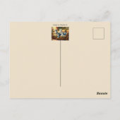 ソファーに寝る猫たち – かわいいヴィンテージの姿 ポストカード (裏面)