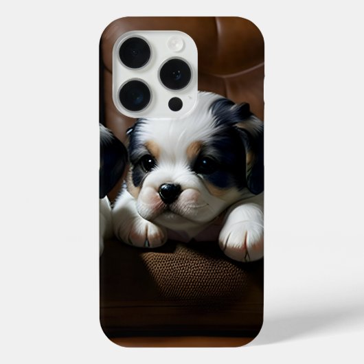 ソファーに座る超かわいい子犬たち 1 Case-Mate iPhoneケース (裏面)