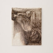 ソファーのジェーンMorris Reclining夫人 ジグソーパズル (縦)