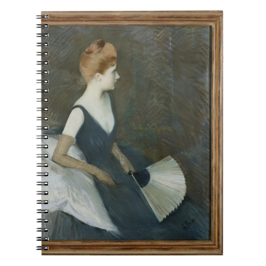 ソファーのマルトLe Tellier Sitting夫人 ノートブック (正面)