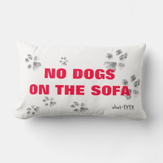 ソファーの枕の犬無し ランバークッション (正面)