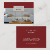 ソファーの足場/経験豊かな人の写真の名刺 名刺 (正面/裏面)