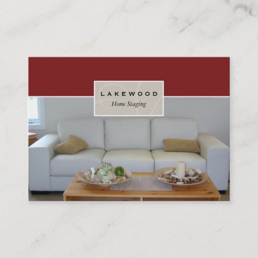 ソファーの足場/経験豊かな人の写真の名刺 名刺 (正面)