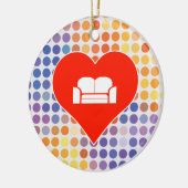 ソファーアイコン セラミックオーナメント (左)