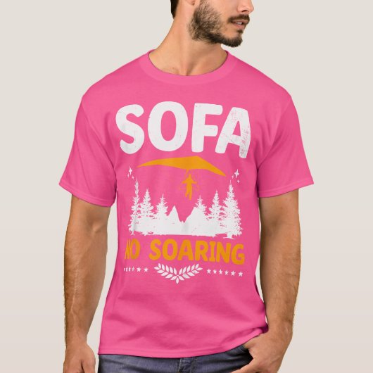 ソファー ノー ソアリング ハンググライダー パイロット Tシャツ (正面)